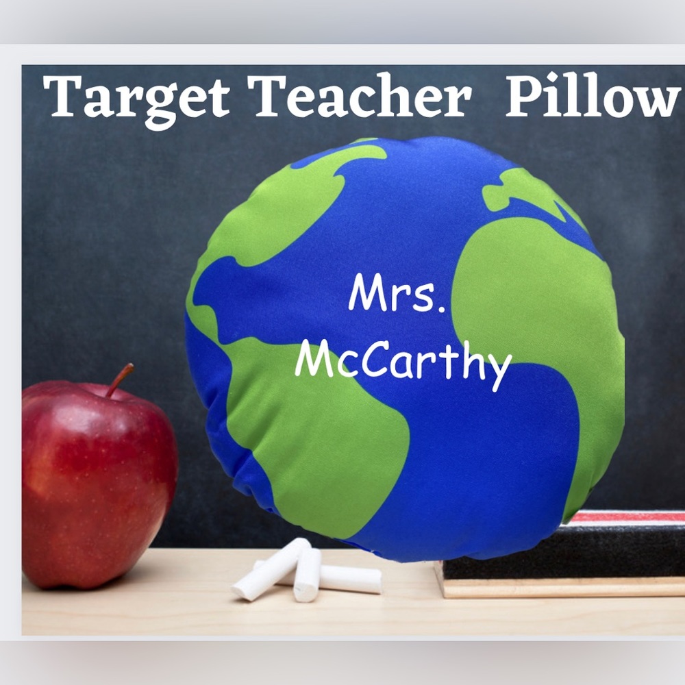 Target Bullseye Playground Back To School Decorative Teacher Personalized Pillow
